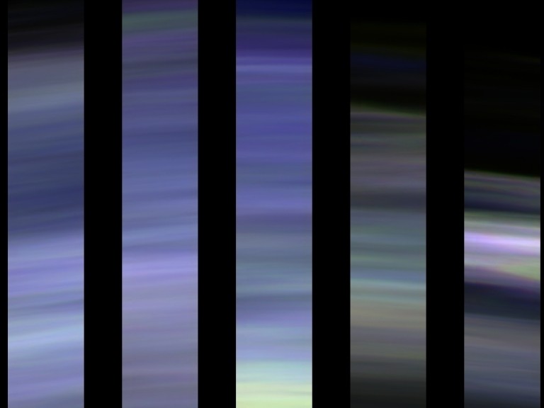 image of mars camara (blue stripes on a black background)