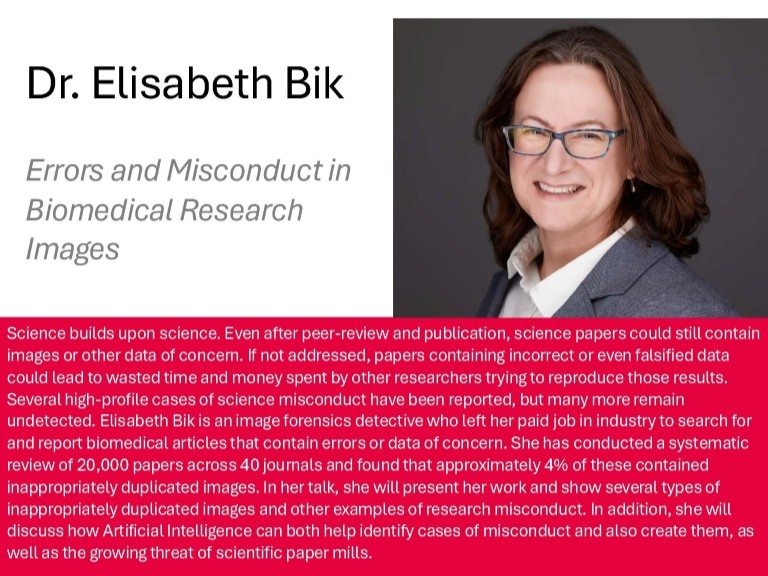 Flyer von Dr. Elisabeth Bik mit untenstehendem Text