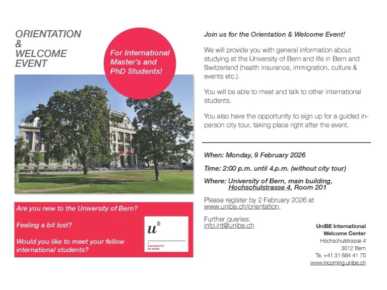 Flyer der Orientierung