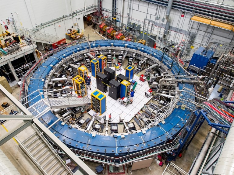 Experimenteller Aufbau im Fermilab