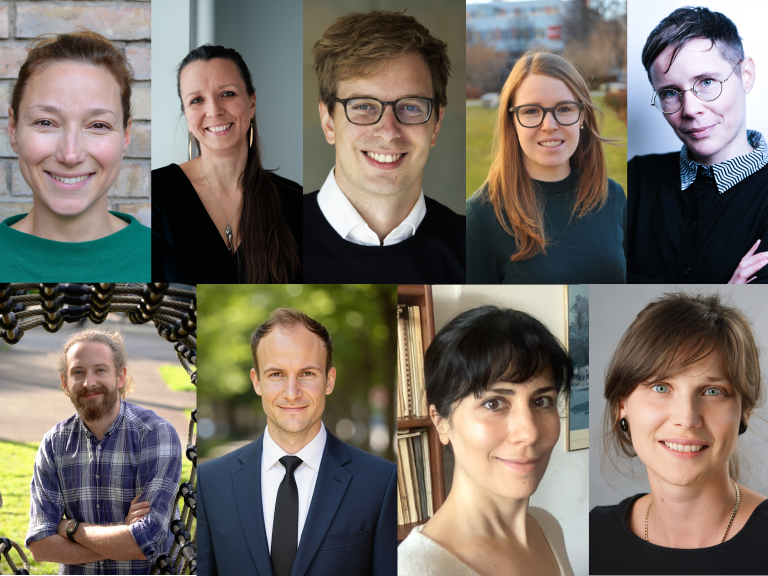 Image of all nine researcher