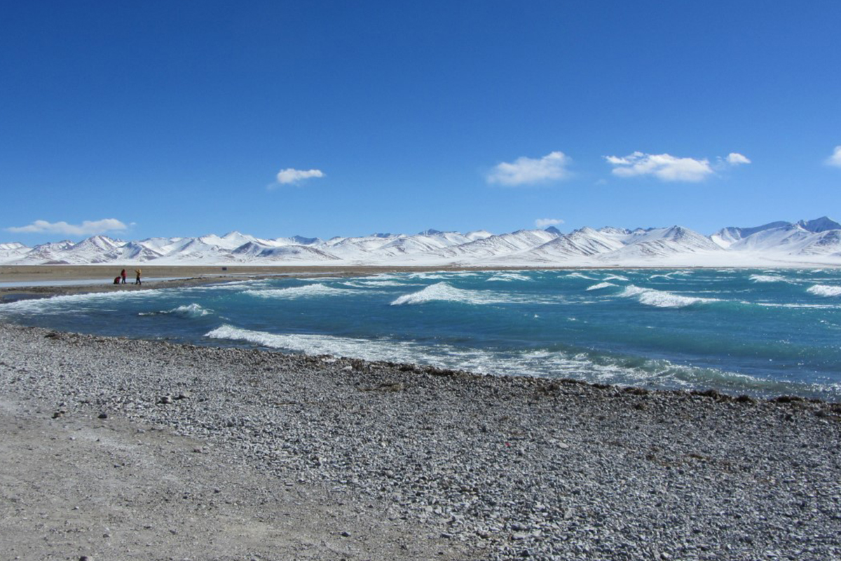 Picture of the Nam Co Lake in Tibet.