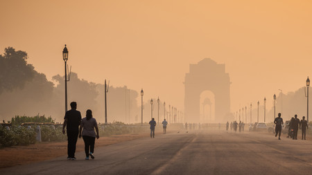 Bild vom Smog in New Delhi